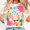 Retro Tropical Summer Vibes Floral Coquette Hello Brushstroke Beach T-Shirt Hoodie, Sweatshirt | CiraTrend.com