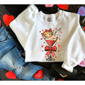 Retro Valentines Day Martini Cupid Sweatshirt White Sweatshirt T-Shirts, Hoodie | CiraTrend.com