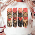 Retro Vintage Cat Valentine Shirt, My Cat Is My Valentine Shirt, Valentine Cat Shirt, Cat Mama Valentine Shirt, Cat Lover...