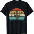 Retro Vintage Saguaro Cactus Cactus Sunset Opuntia Cactaceae T-Shirt Made in USA Hoodie, Sweatshirt | CiraTrend.com