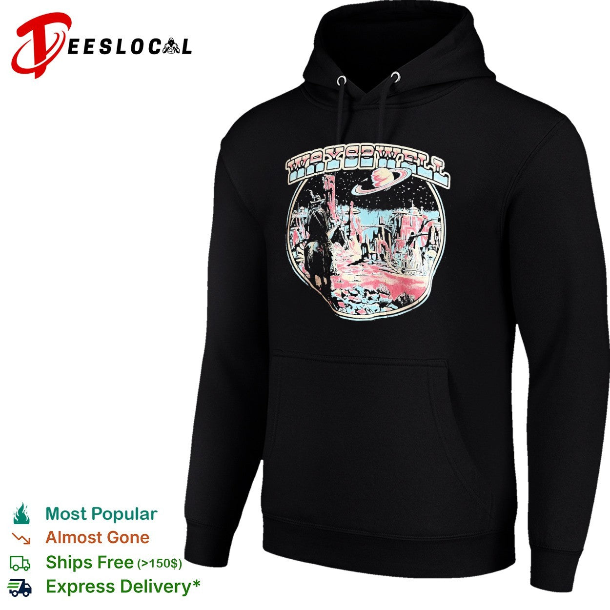Retro western planet vintage sci-fi landscape shirt