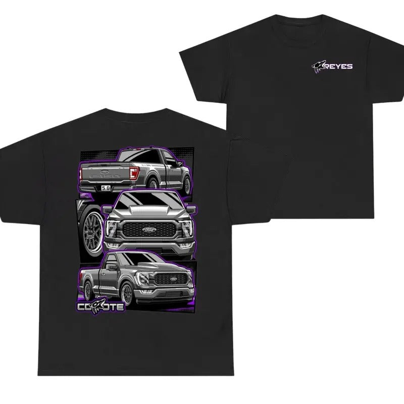 Reyes Coyote Car T-shirt, Graphic Truck Tee, Stylish Car Merch for Automotive Enthusiasts Hoodie, Sweatshirt | CiraTrend.com