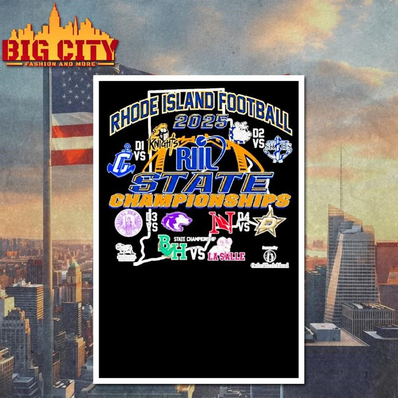 Rhode Island Interscholastic League Riil Football State Championships 2026 Shirt