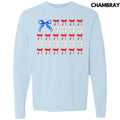 Ribbon Filled Flag Long Sleeve Comfort Colors T-Shirt 'NLB' Hoodie, Sweatshirt | CiraTrend.com