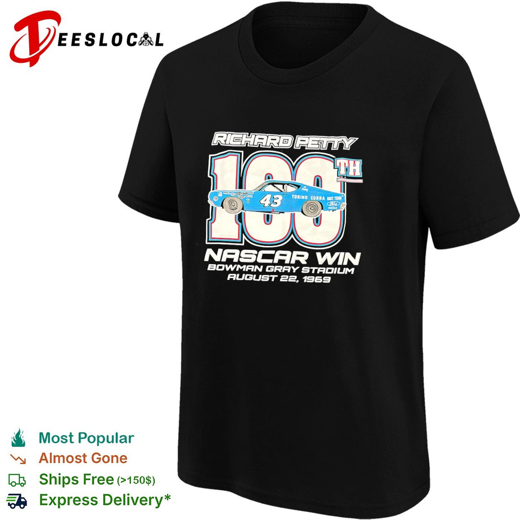 Richard Petty 100th NASCAR win 1969 car shirt
