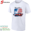 Richard Petty 43 American flag stock car racing shirt