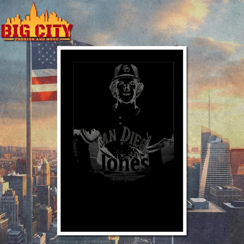 Rip Randy Jones Padres 1950-2025 Shirt