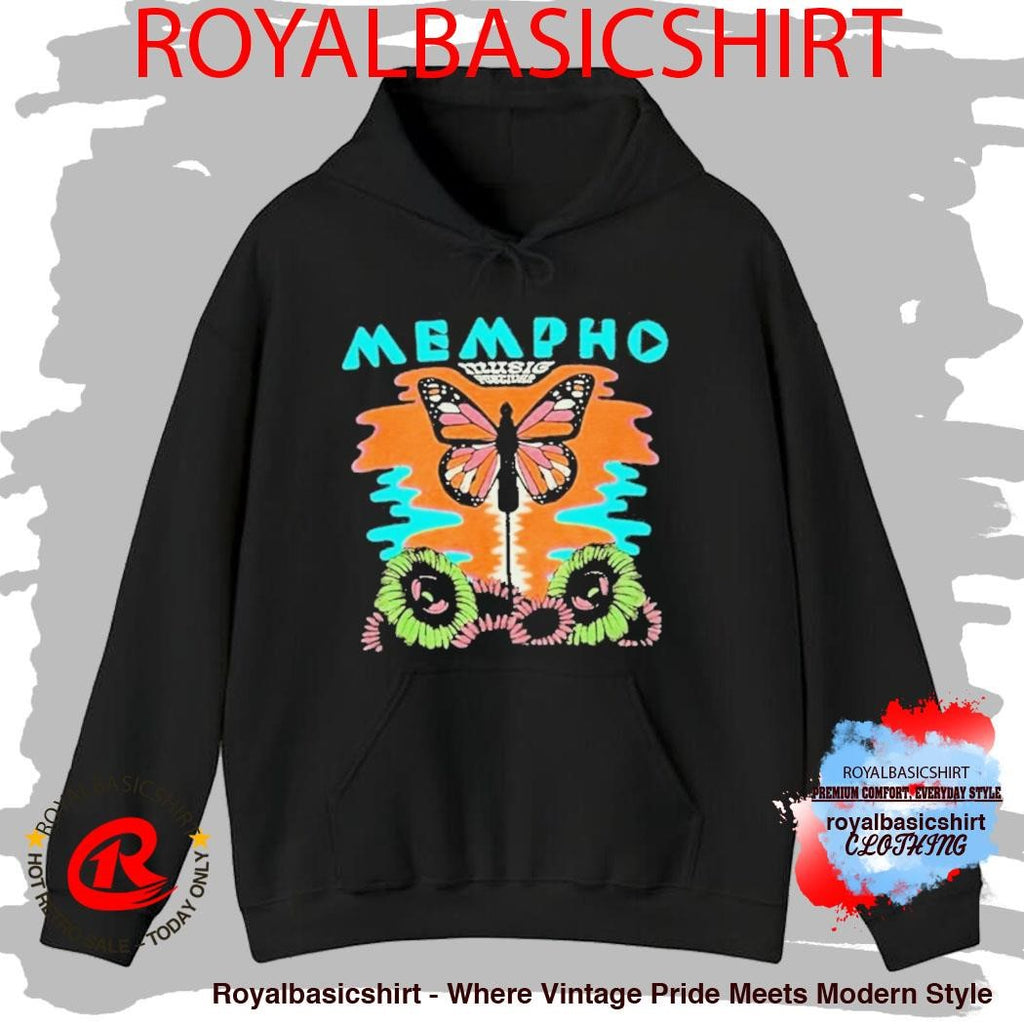 RiverBeat Music Festival Mempho Butterfly Shirt