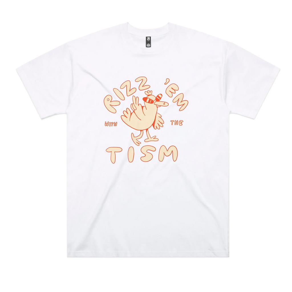 Rizz 'Em With The 'Tism Oversized Tee Hoodie, Sweatshirt | CiraTrend.com (Image 1)