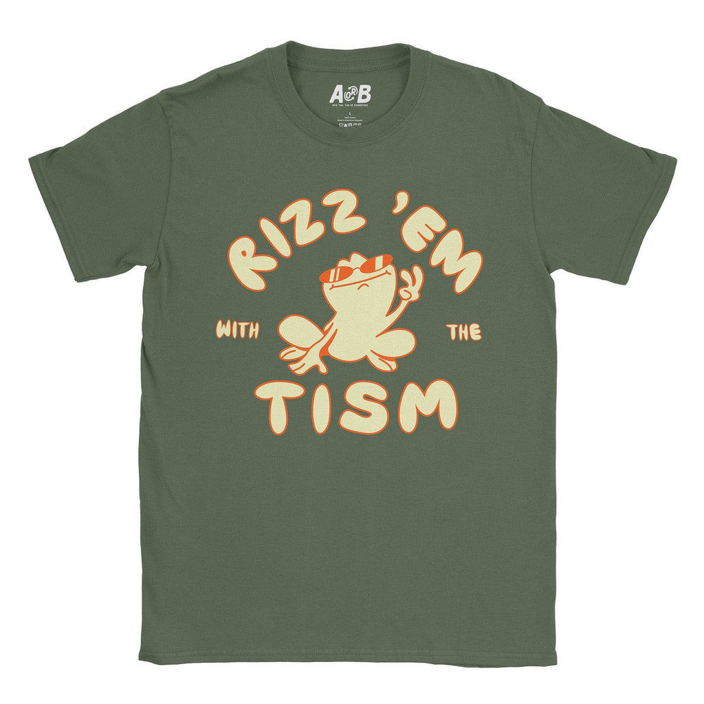 Rizz 'Em Tism T-Shirt Hoodie, Sweatshirt | CiraTrend.com (Image 1)