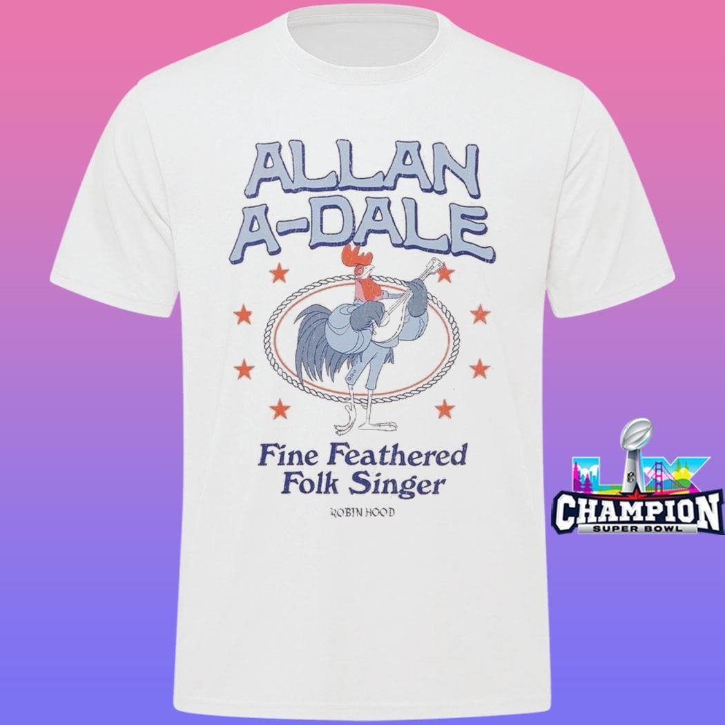 Robin Hood Allan-a-dale Fine Feathered Folk Singer Shirt
