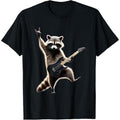 Rock Raccoon Heavy Retro Roll Animal Lovers Metal Music T-Shirt made in us Hoodie, Sweatshirt | CiraTrend.com