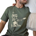 Rock Raccoon Playing Guitar Vintage Shirt, Funny Guitar Raccoon Retro Tee, Funny Racoon Graphic Printed Tee, Meme Shirt,...