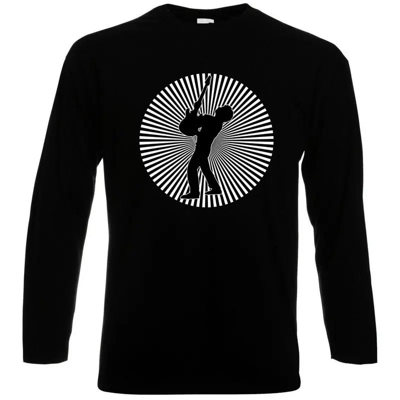 Rock en español: G Cerati Ahi Vamos Long Sleeve T-Shirt Playera Crewneck Casual Hoodie, Sweatshirt | CiraTrend.com