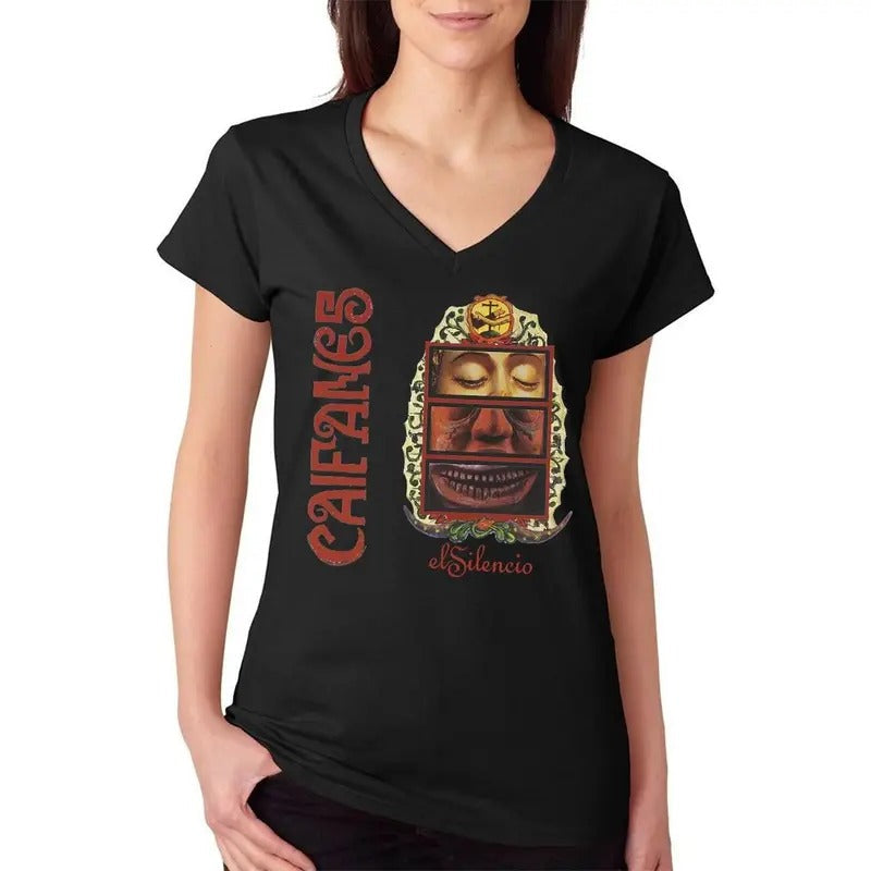 Rock en español caifanes el silencio women's v-neck t-shirt Casual Comfort Hoodie, Sweatshirt | CiraTrend.com