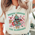 Rockin Around the Classroom Christmas Teacher Shirt, Teacher Christmas Shirt, Winter Teacher Shirt, Holiday Teacher...