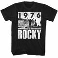 Rocky Movie 1976 Black & White Steps Of Philadelphia Museum Men's T Shirt Hoodie, Sweatshirt | CiraTrend.com