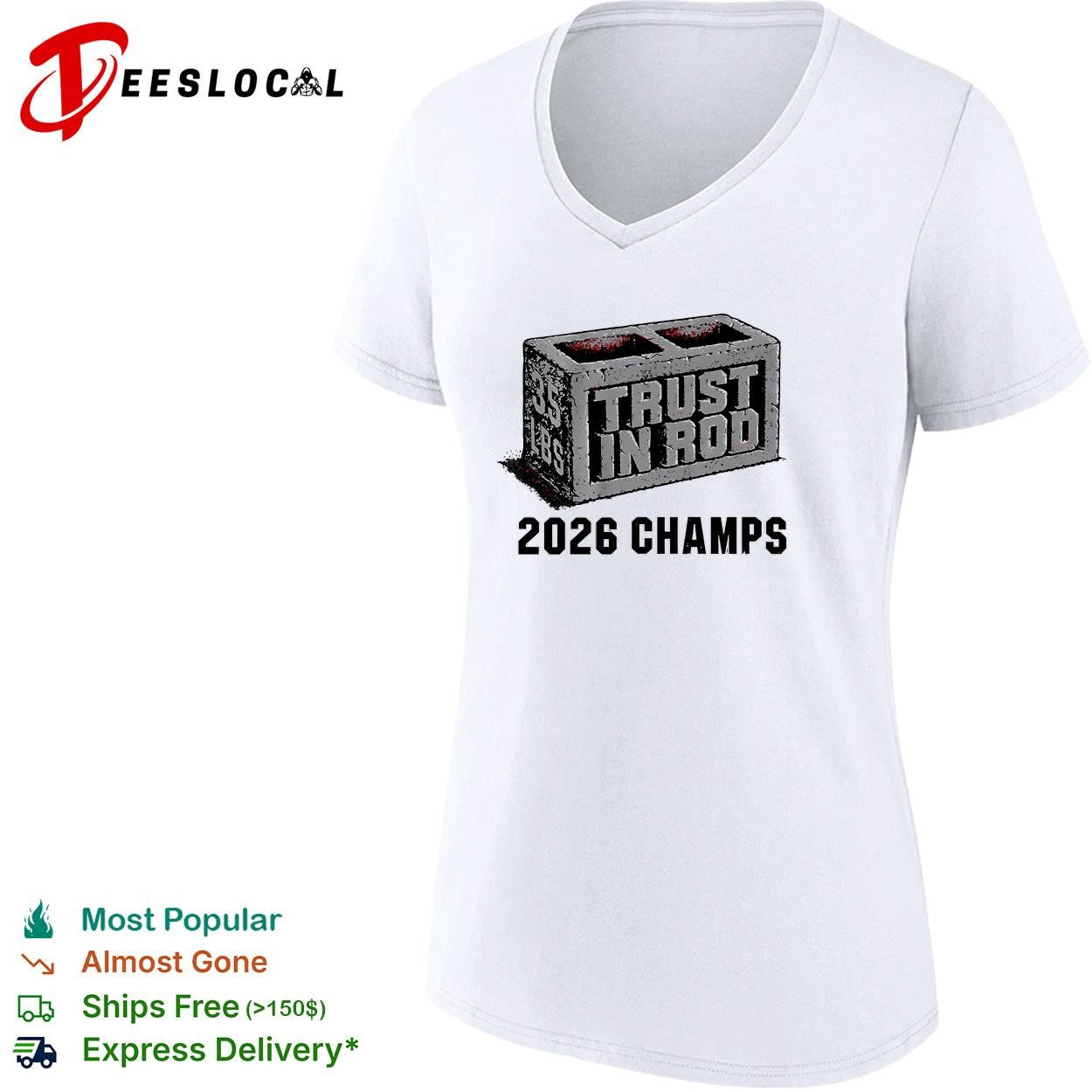 Rod Brind’Amour Carolina Hurricanes Trust in Rod 2026 35lbs champs shirt