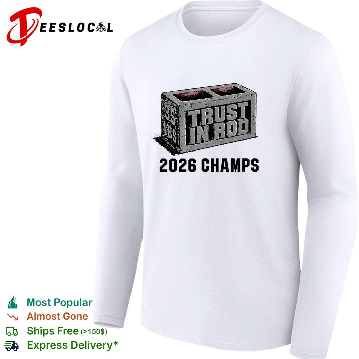 Rod Brind’Amour Carolina Hurricanes Trust in Rod 2026 35lbs champs shirt