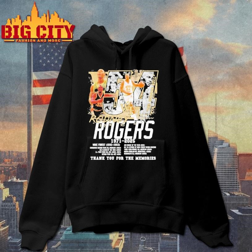 Rodney Rogers Wake Forest 1971 2025 Thank You For The Memories Shirt