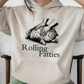 Rolling Fatties Funny Fat Cat Lover Hoodie Sweatshirt T-shirt, Unisex Sweater Pullover Tee Cotton Fit Womenswear Funny...