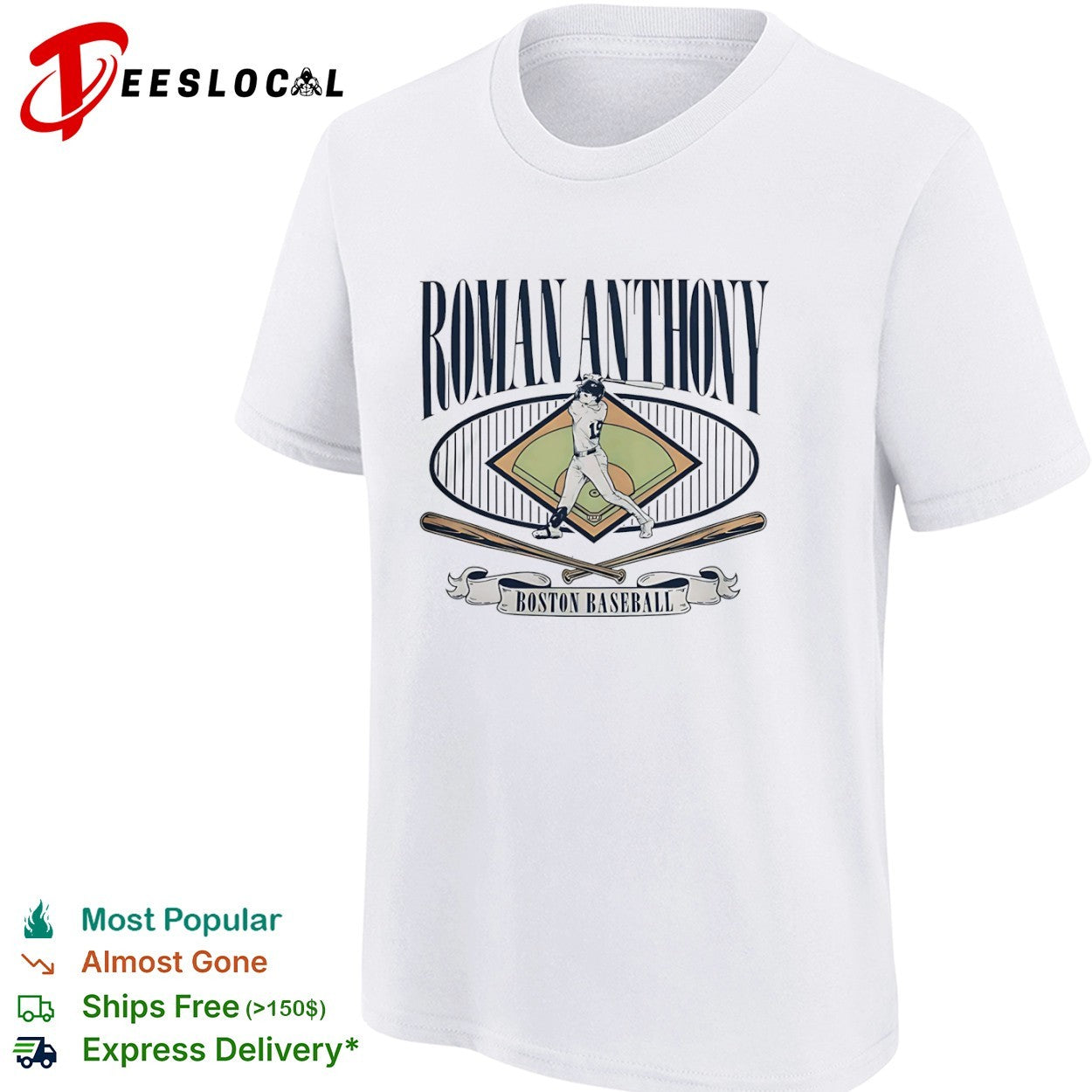 Roman Anthony Boston Baseball MLB Players Association shirt