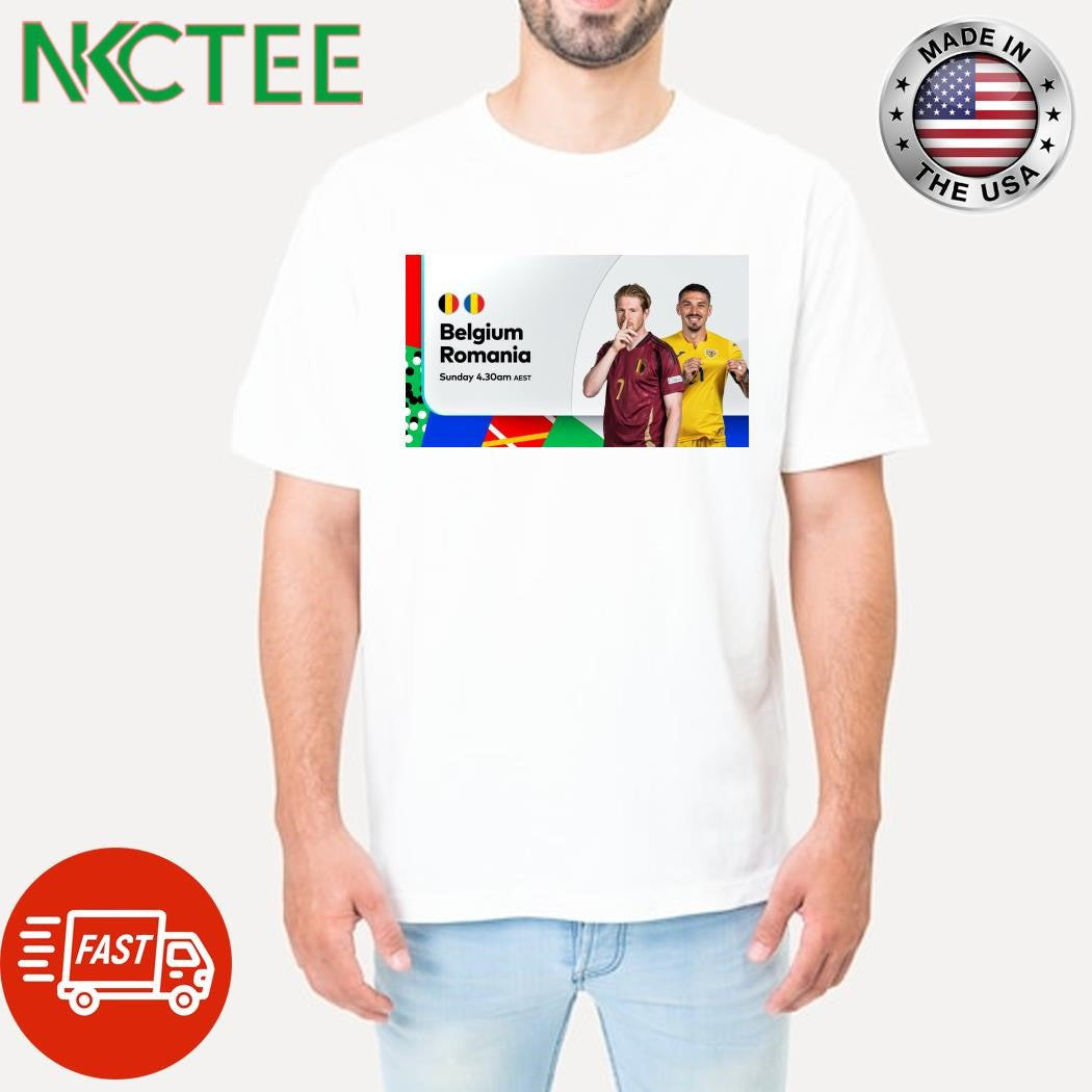 Romania VS Belgium Euro 23th June 2024 shirt