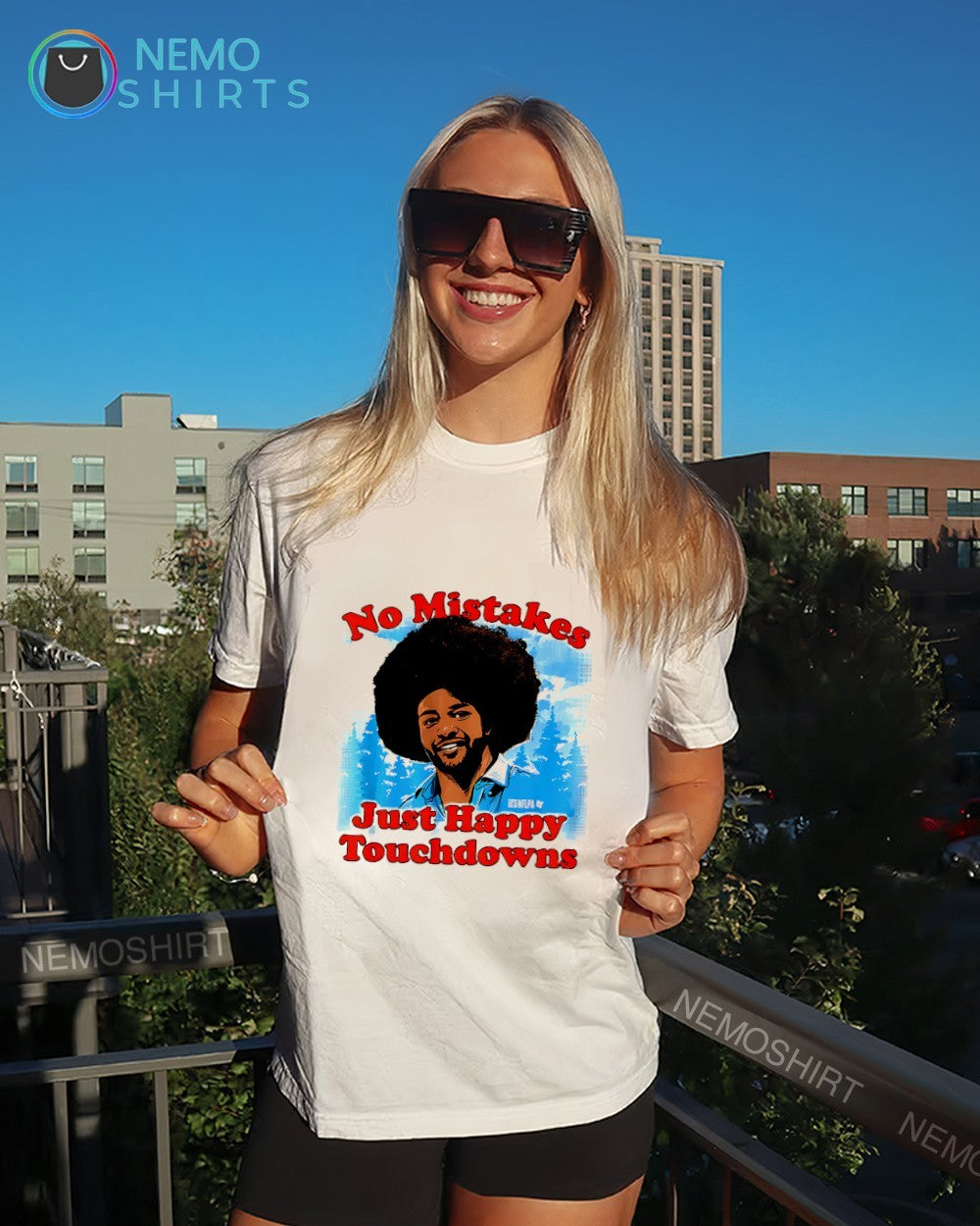 Rome Odunze Chicago Bears no mistakes just happy touchdowns shirt