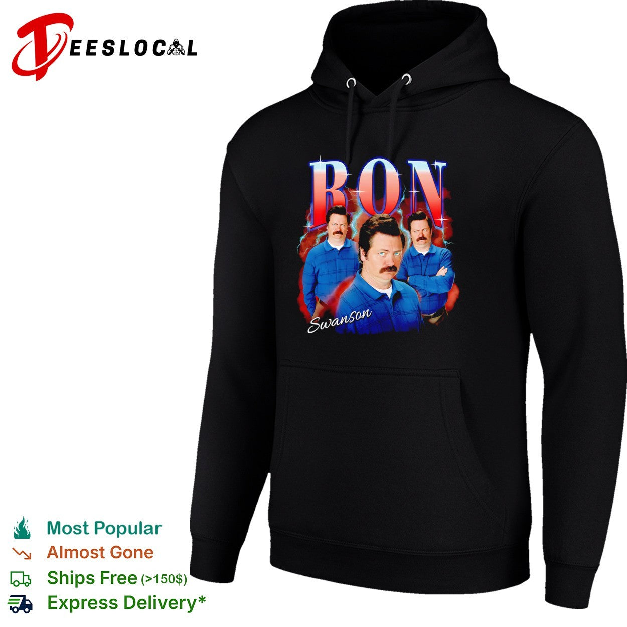 Ron Swanson Parks and Recreation BON Swanson Parody Pop Culture Character shirt