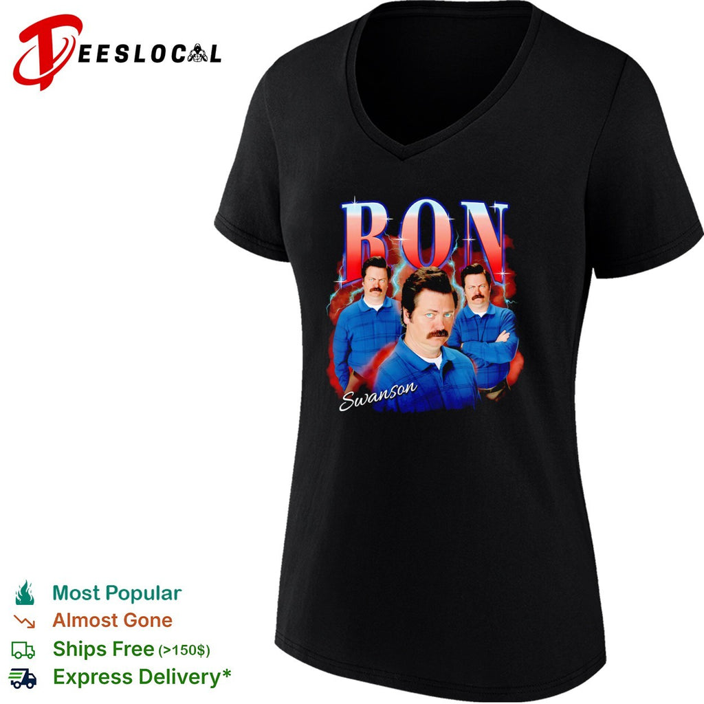 Ron Swanson Parks and Recreation BON Swanson Parody Pop Culture Character shirt