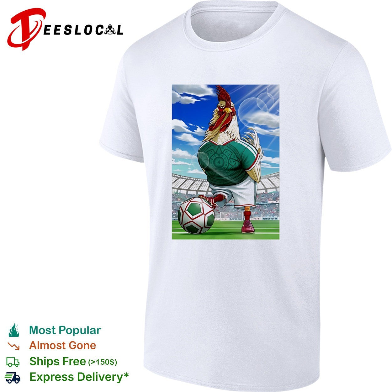 Rooster Fighter Mexican Soccer Fan Athlete Mayan Calendar shirt