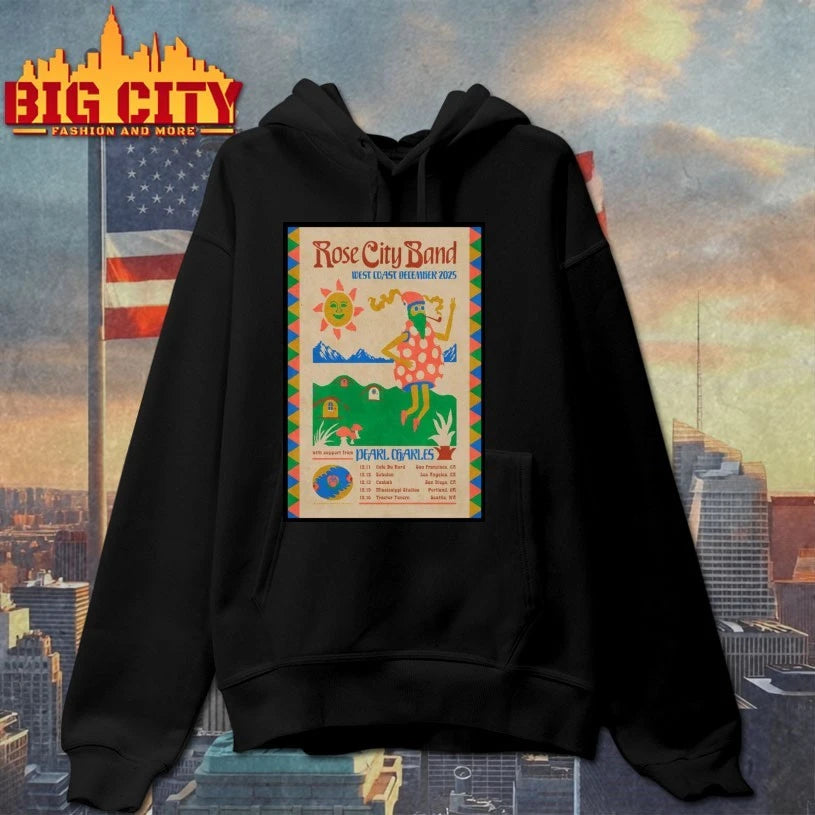 Rose City Band 2025 West Coast December Tour Poster shirt