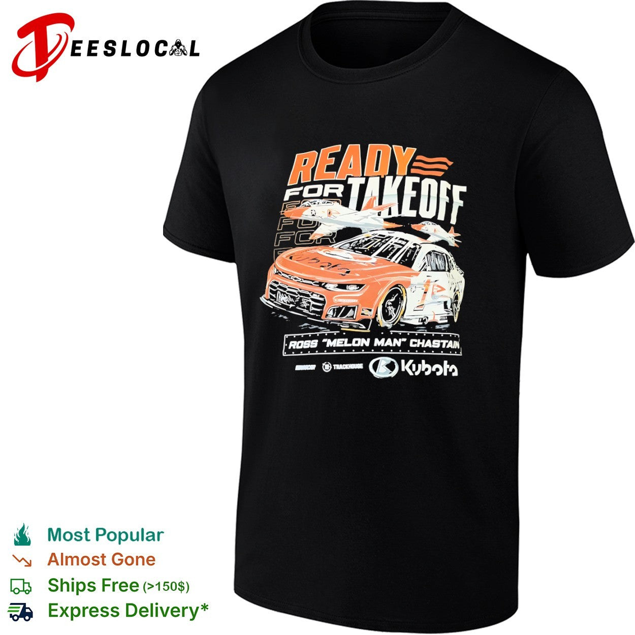 Ross Chastain Trackhouse NASCAR Melon Man ready for takeoff racecar shirt