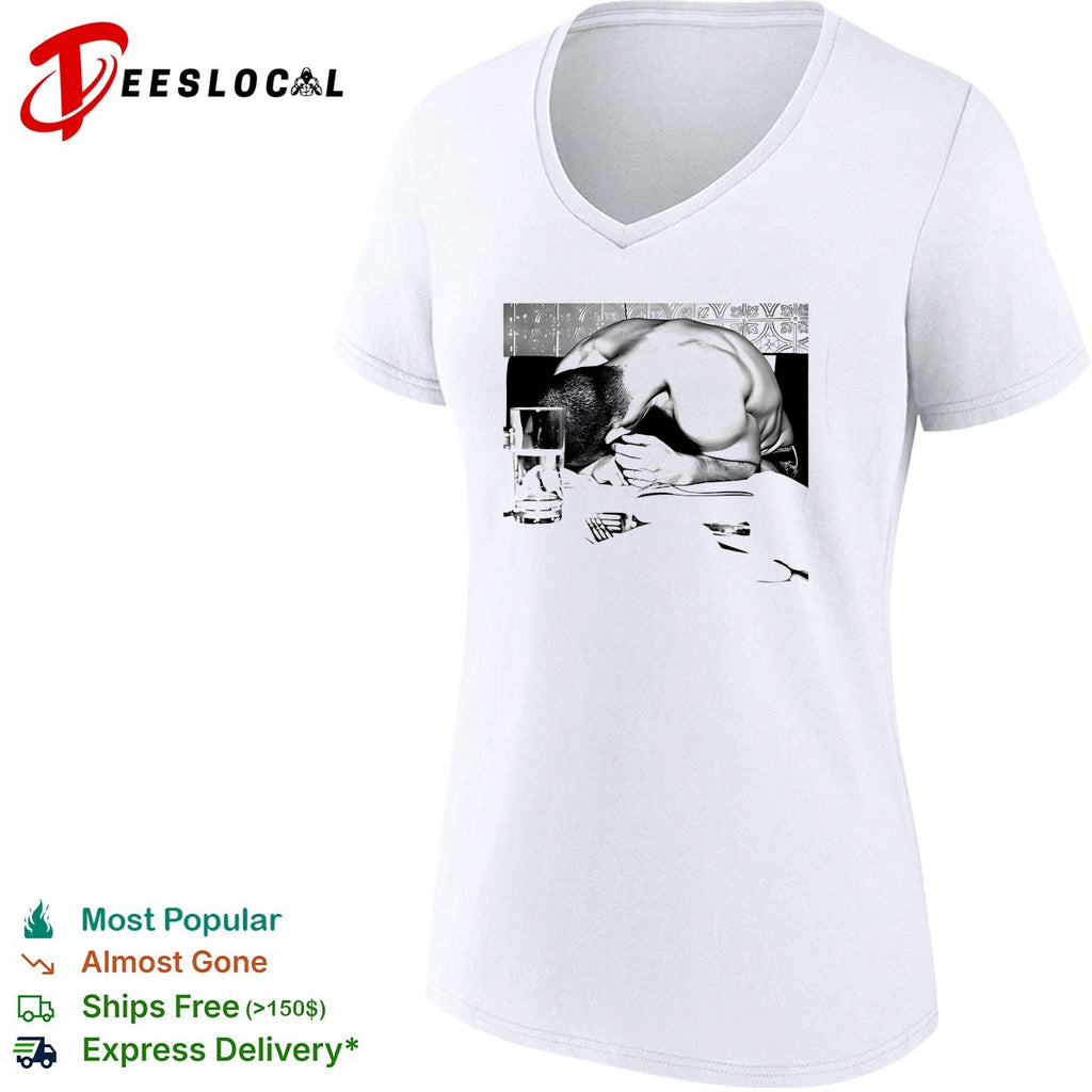 Rough night passed out at dinner table shirt