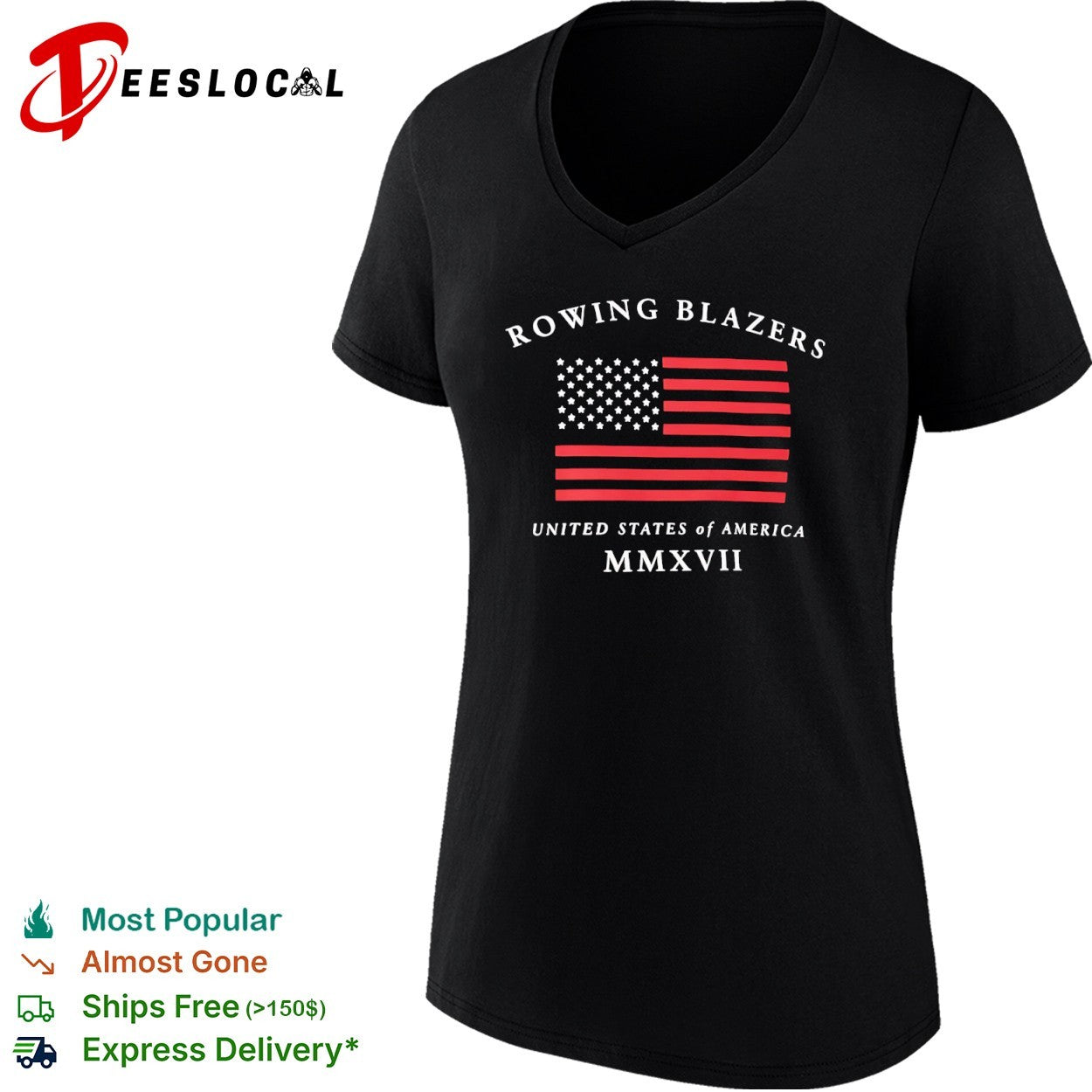 Rowing Blazers United States of America MMXVII flag shirt