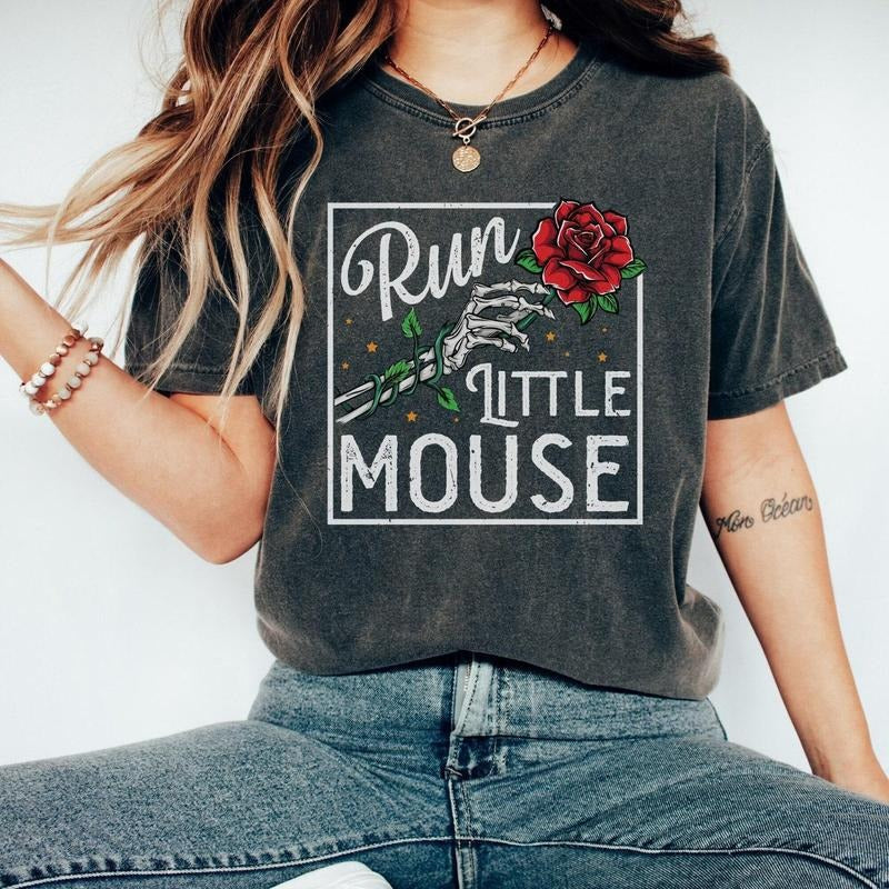 Run Little Mouse Comfort Colors T-shirt, Dark Romance, Haunting Adeline, Book Lover Gift, Smut Reader Gift, Bookish Shirt...
