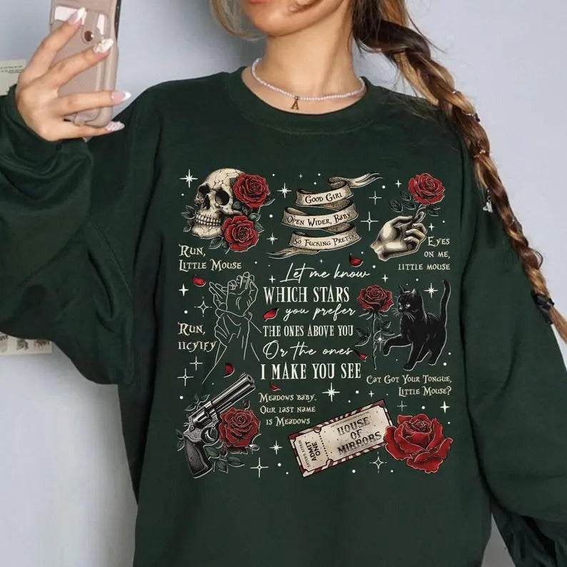 Run Little Mouse Sweatshirt, Haunting Adeline Shirt, Dark Romance Book Merch, Spicy Book Shirt, Smut Reader Gift, Cat And...
