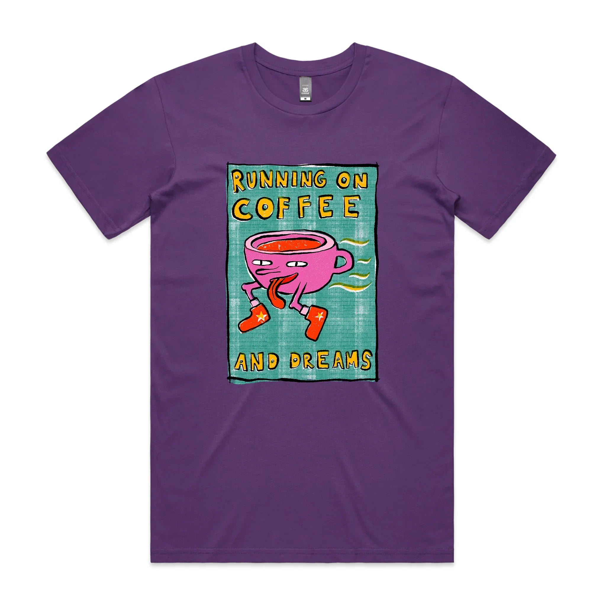 Running On Coffee And Dreams Tee Hoodie, Sweatshirt | CiraTrend.com (Image 1)