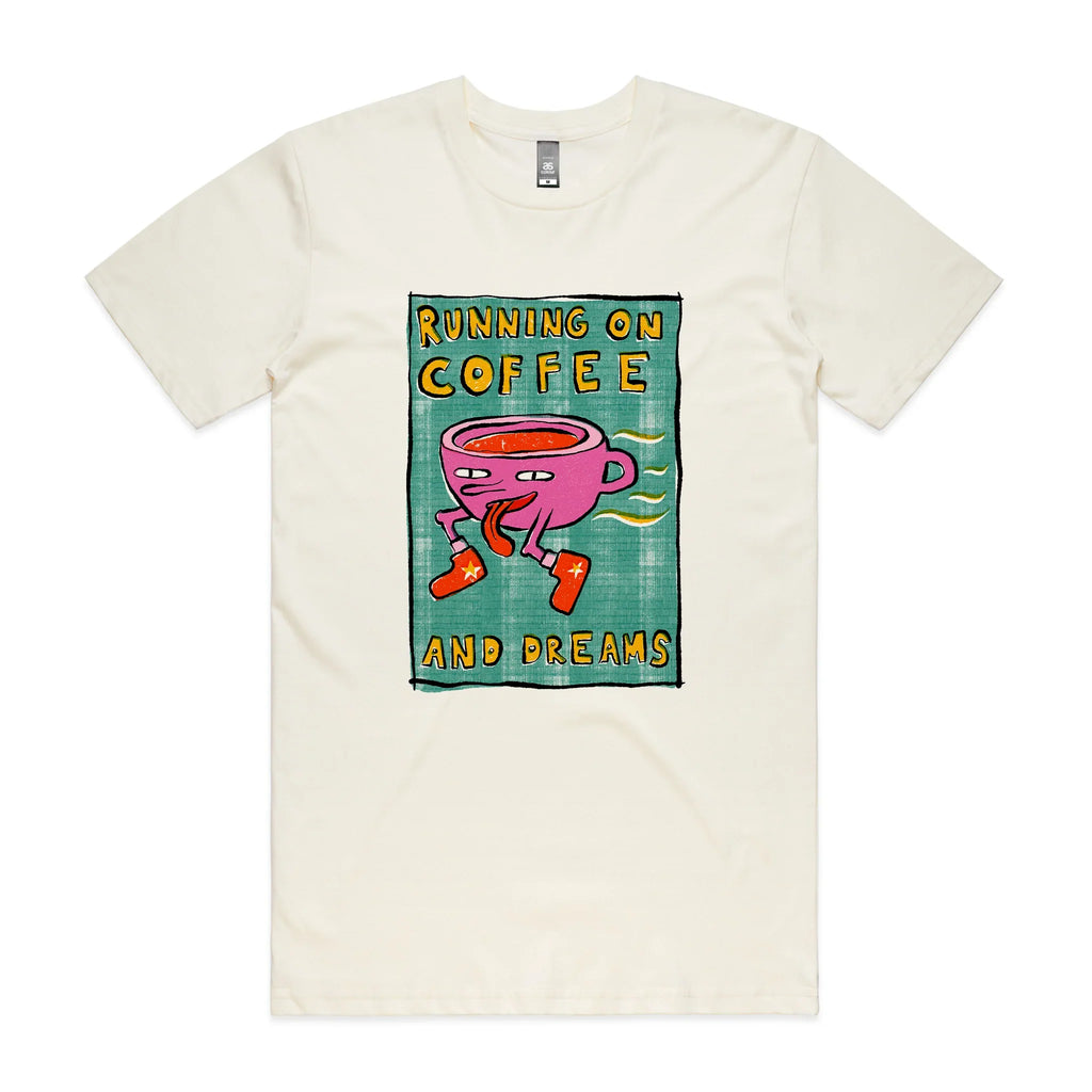 Running On Coffee And Dreams Tee Hoodie, Sweatshirt | CiraTrend.com (Image 2)