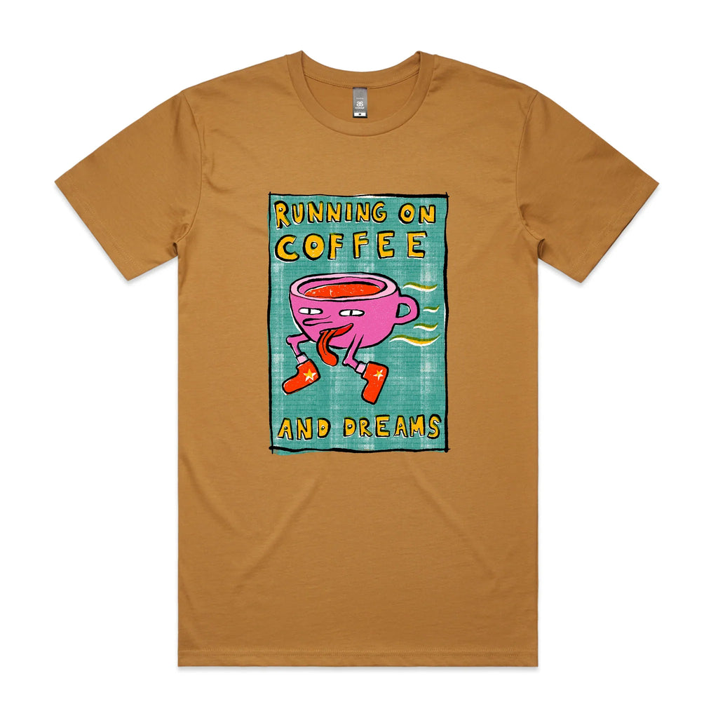 Running On Coffee And Dreams Tee Hoodie, Sweatshirt | CiraTrend.com (Image 3)