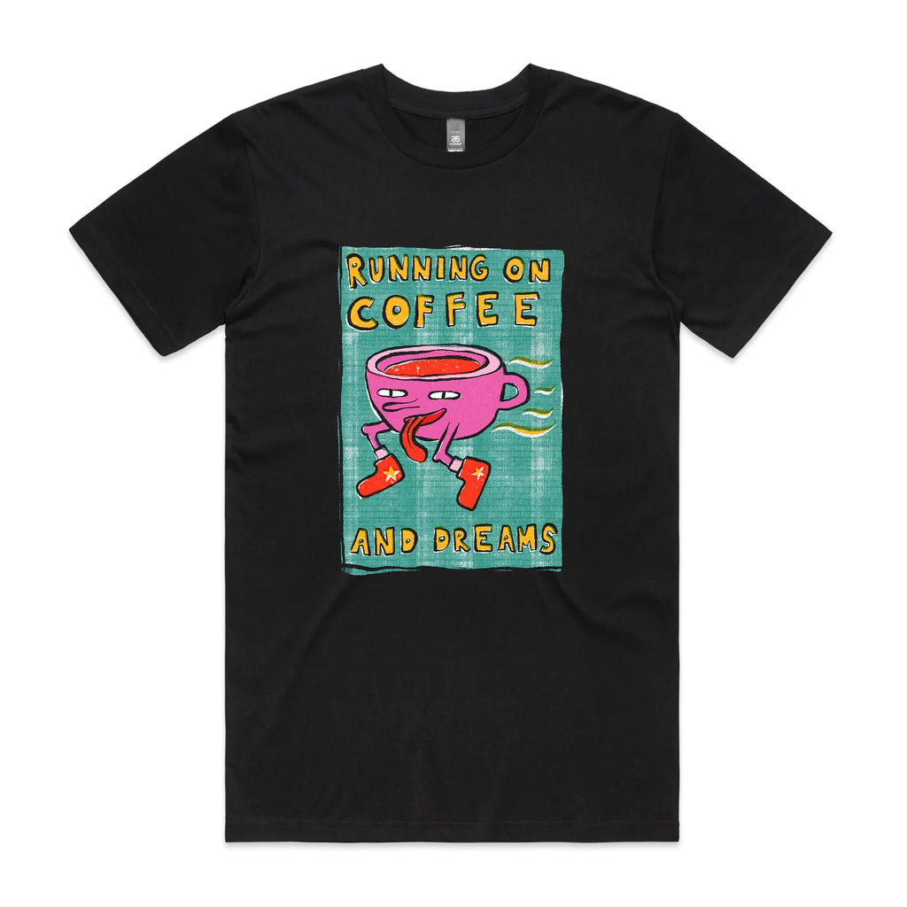 Running On Coffee And Dreams Tee Hoodie, Sweatshirt | CiraTrend.com (Image 4)