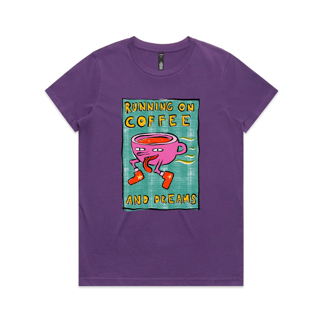 Running On Coffee And Dreams Tee Hoodie, Sweatshirt | CiraTrend.com (Image 5)