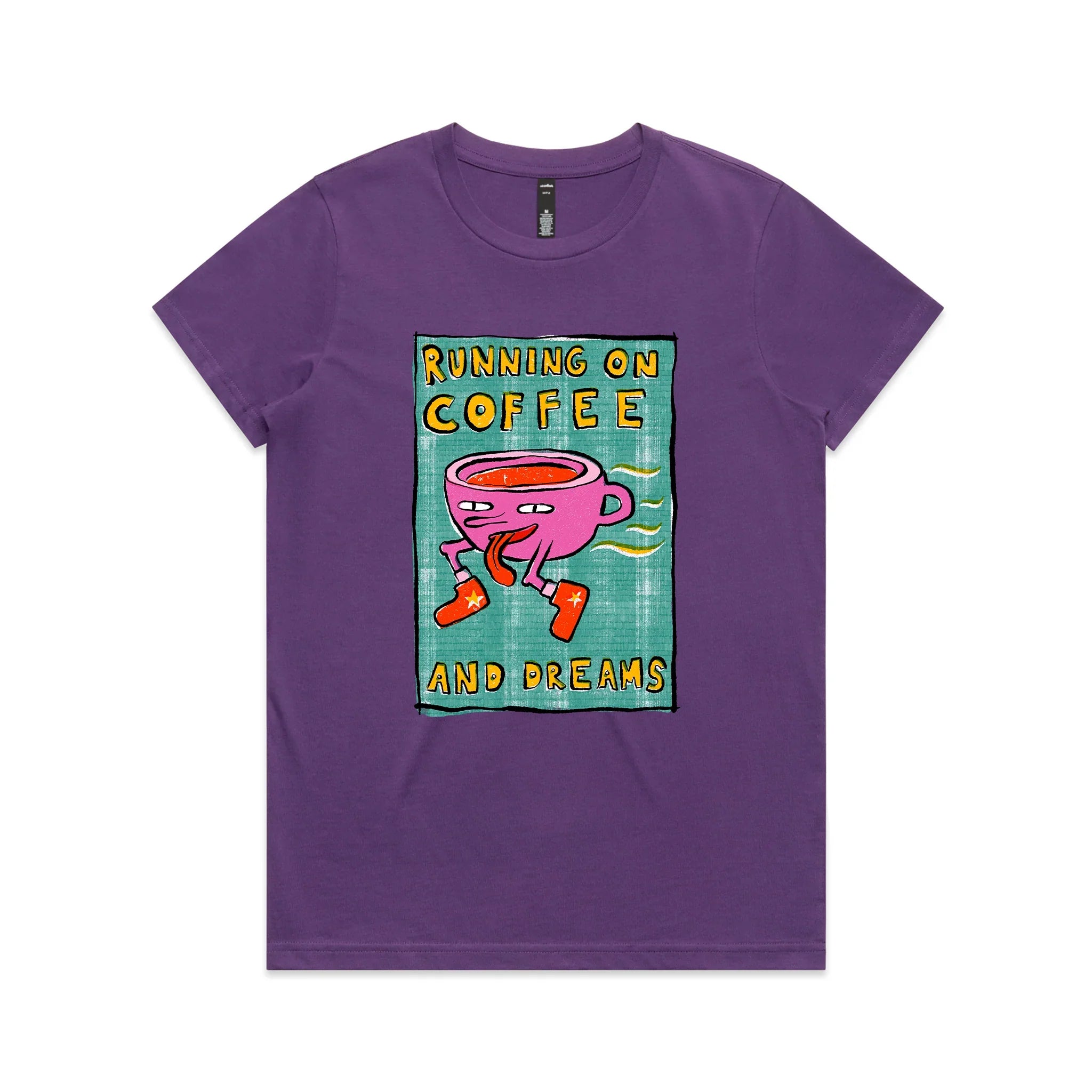 Running On Coffee And Dreams Tee Hoodie, Sweatshirt | CiraTrend.com (Image 5)