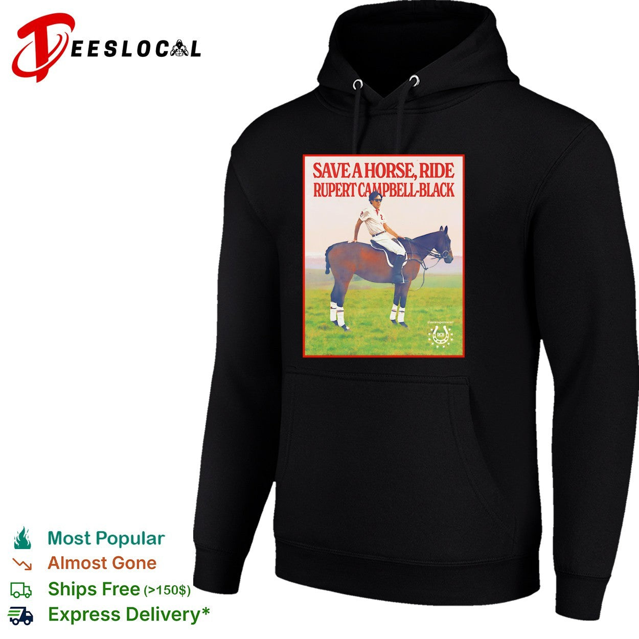 Rupert Campbell Black Rivals TV show save a horse ride polo rider shirt