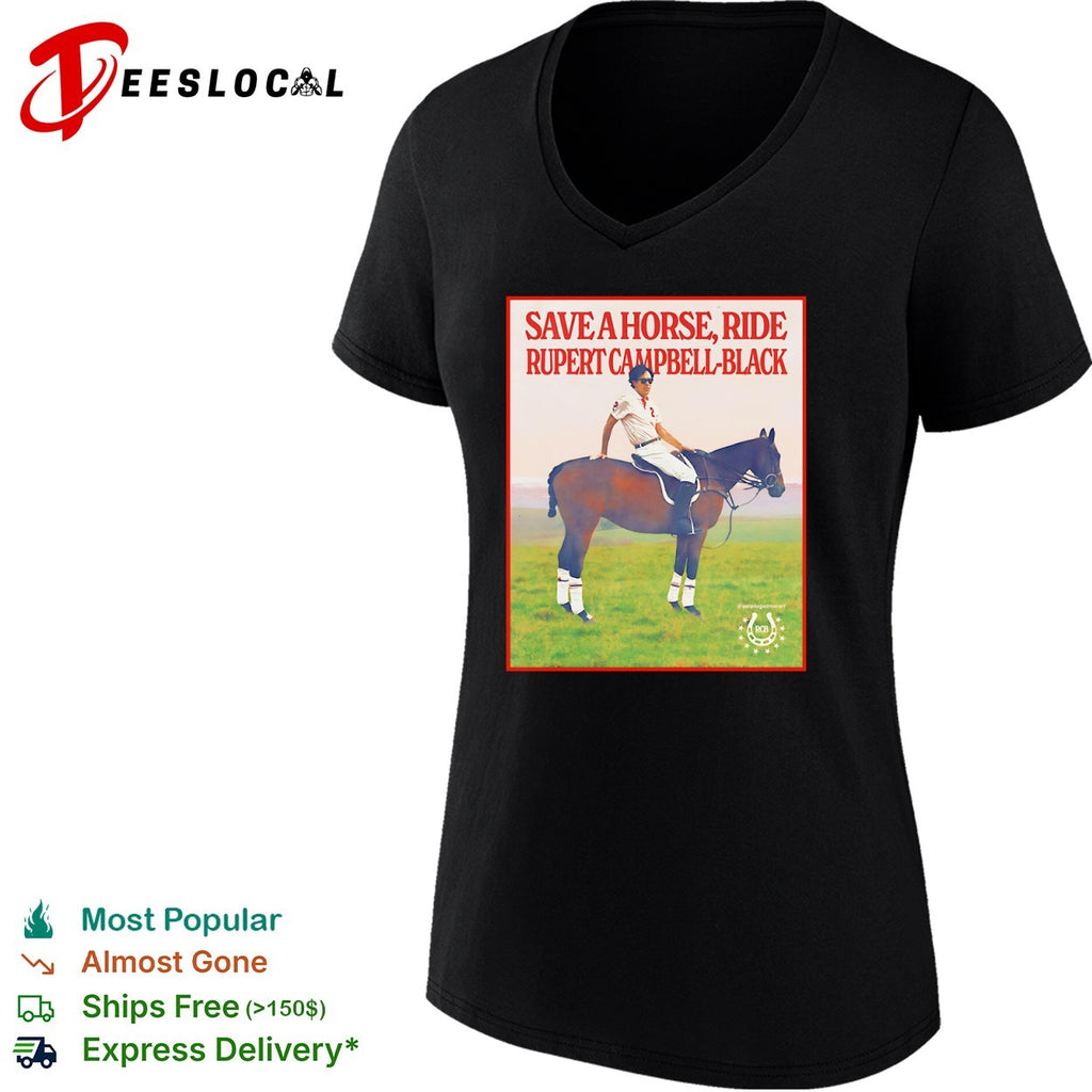 Rupert Campbell Black Rivals TV show save a horse ride polo rider shirt