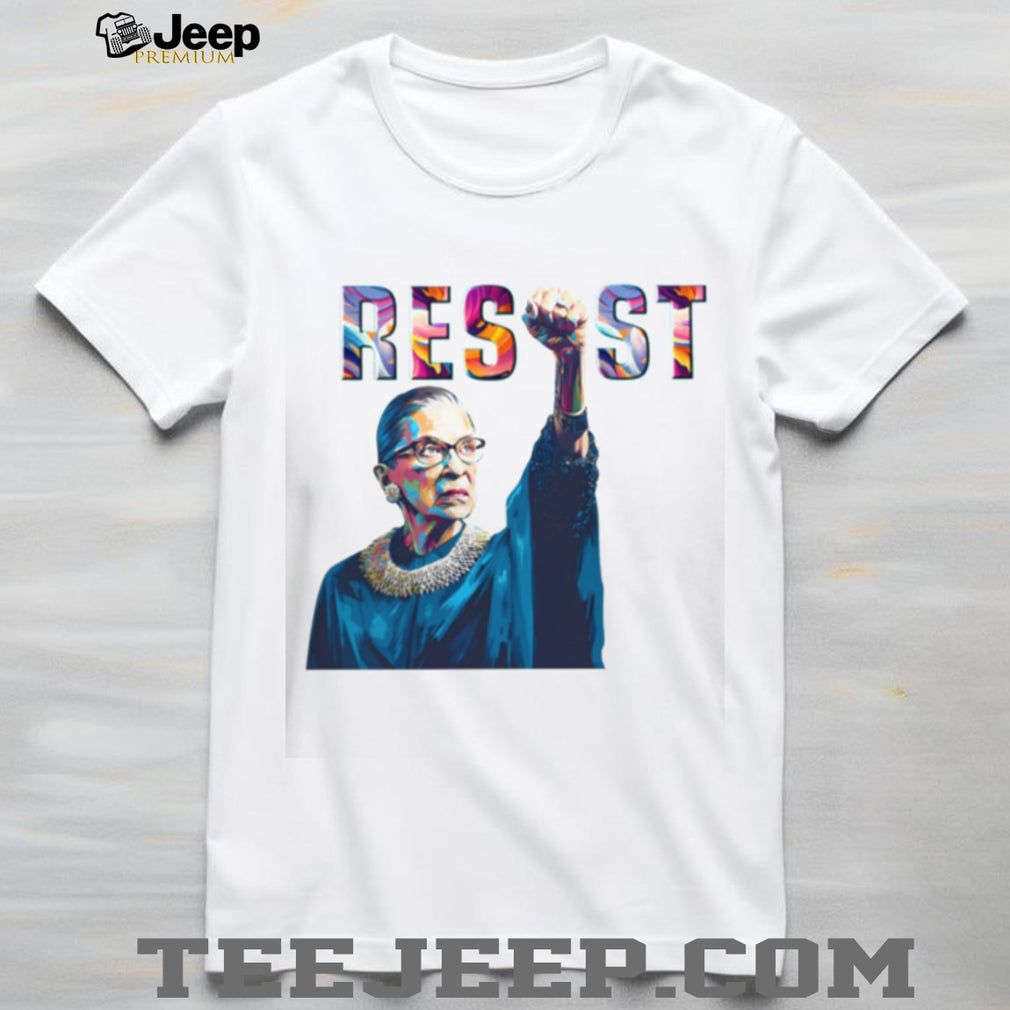 Ruth Bader Ginsburg RBG Resist Colorful Pop Art Tribute T Shirt