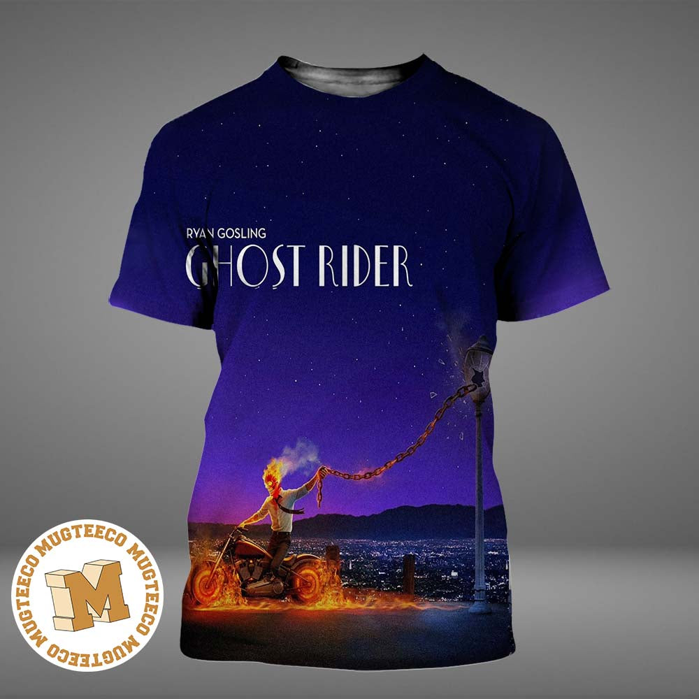 Ryan Gosling Ghost Rider Movie Poster La La Land All Over Print Shirt