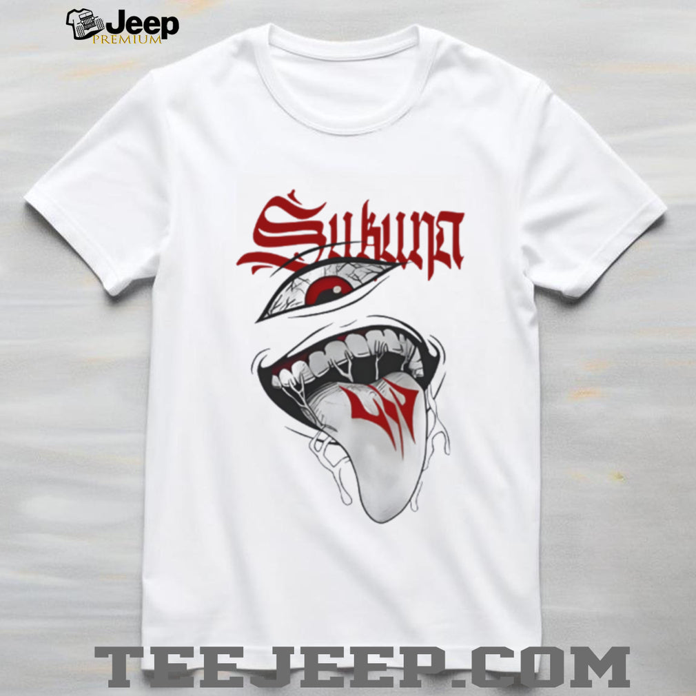 Ryomen Sukuna Cursed Mouth & Eye Graphic Tee Jujutsu Kaisen Streetwear