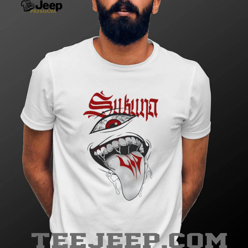 Ryomen Sukuna Cursed Mouth & Eye Graphic Tee Jujutsu Kaisen Streetwear