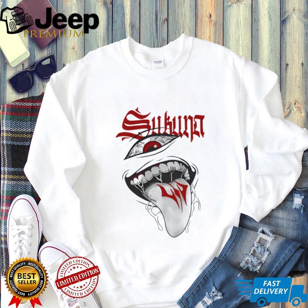 Ryomen Sukuna Cursed Mouth & Eye Graphic Tee Jujutsu Kaisen Streetwear